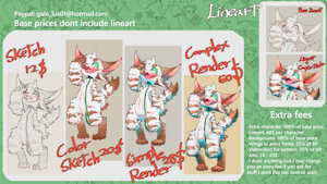 Open commissions and updated price sheet