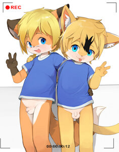 2 boys, draw by yupa