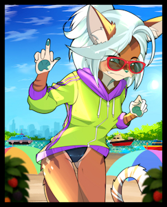 Teen Ash at beach