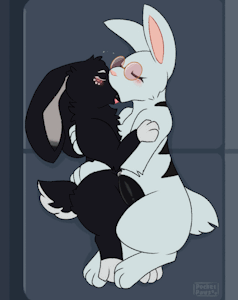 (Animated!) Canoodling Buns