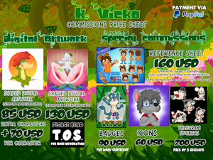 COMMISSIONS PRICE SHEET