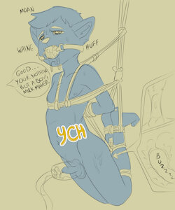Bound and milked!(YCH)