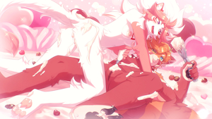 (non-canon) messy valentines with the girls🍦💝