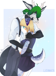 Winged Heart and Shiba {c}