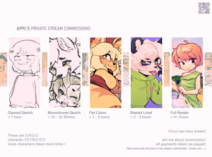 COMMISSION PRICES - ALWAYS OPEN!