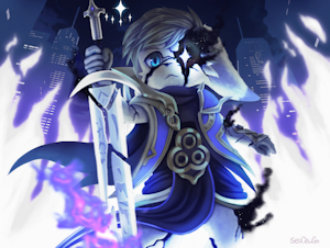 Blue fire warrior