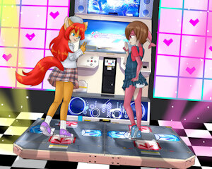 Arcade Girls (Art by Kas-Min)