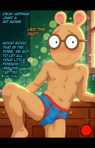 Arthur showing off his Briefs.