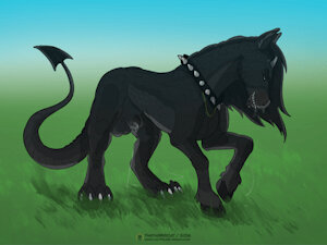First full body feral drawing of Flux!