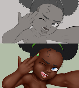 Tiffany Sketch & Painting WiP