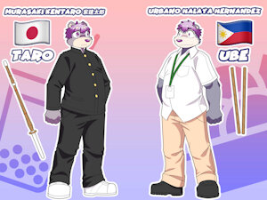 Purple Fighting Bear Bros