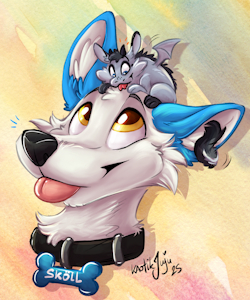 “Sköll and Juju” by Kaotikjuju