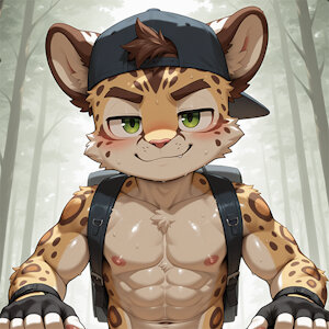 Sweaty Ocelot Ready to Play