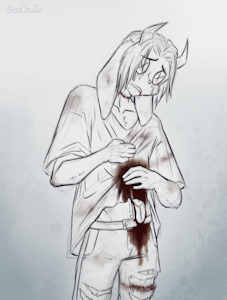 Bleeding again, ruined clothes