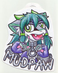 Mudpaw's Last Minute Convention Badge