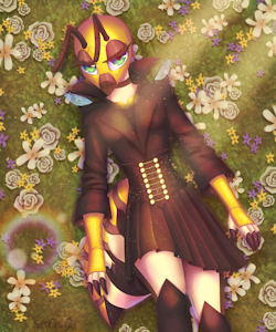 Warm light and pollen