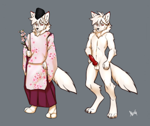 Cherry Blossom Shinto Priest