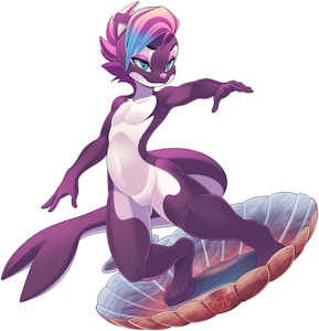 Shell Surfing Colored