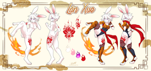 FIRE BUNNY ref sheet!!