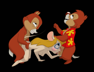 "Gadget's Double Life" illustration