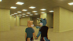POV: you noclipped into the Backrooms with a gay couple