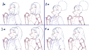 School Nurse Character Hair Poll