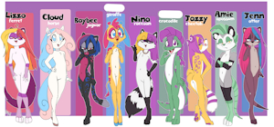 *ADOPTABLES*_Colored in pride