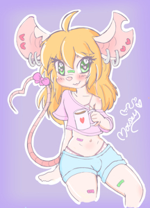 Mousey boi drinkin his coffve