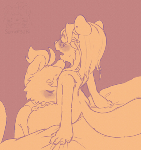 Tummy kiss a wah