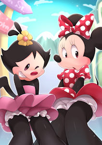 Commission-Minnie Mouse and Dot Warner