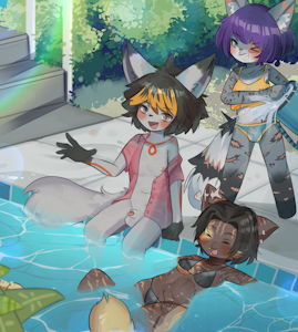 Pool party with the girls!