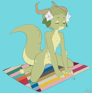Midori's Quiet Time Colored