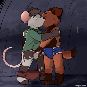 YCH - I kiss you, you kiss me x3