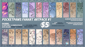 PocketPaws Fanart Pack #1
