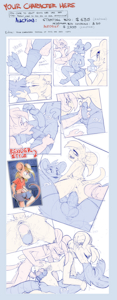 [Comic YCH auction] You are visiting Skye and Iris!