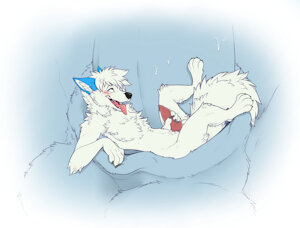 “getting comfy” by keihound
