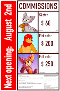 Opening commissions next Sunday