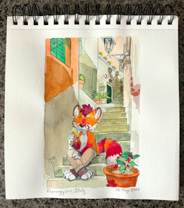 Watercolor Journey: Repaki in Riomaggiore (8/20)