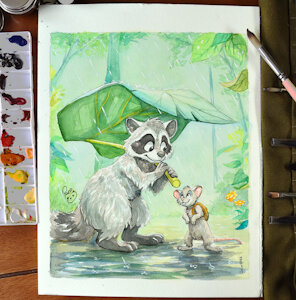 Raccoon and Rat