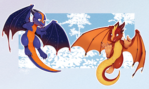 Little Dragon Siblings (Commission)