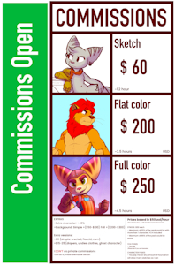 5 Commissions slots open
