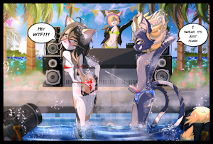 "FOAM" BEACH RAVE CUM SURPRISE ych