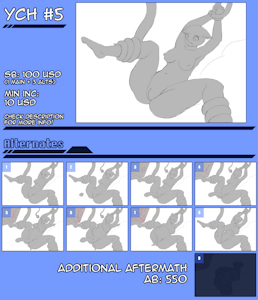 [One Time Auction] YCH 5: Tentacles' Captive 2