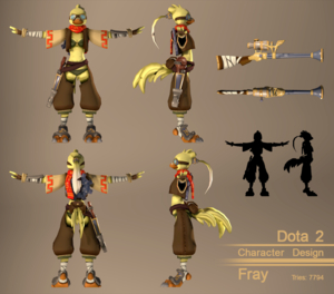Dota 2 Character Design: Fray