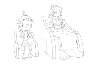 Ginger & Alexis In Ride Seats