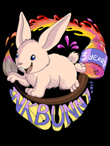Groovy bunny - T-shirt contest entry 5