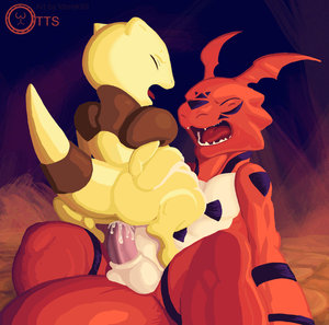 Pokemon love digimon