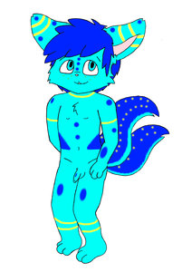 Rain Cloud the twin-tailed Bunny-Fox hybrid! [SOLD ADOPTABLE]