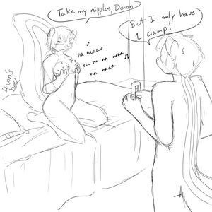 Silly Devon, Clamps are for Nipples