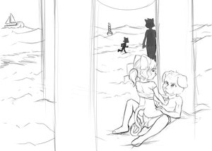 Night at the beach